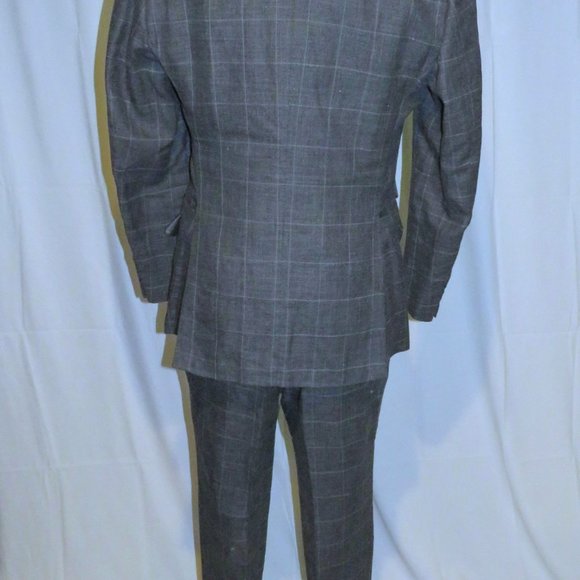 Tom Ford Fit A Windsor Gray Plaid Silk Blend Current Two Button Suit 42R - Picture 3 of 15